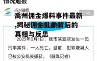 禹州佣金爆料事件最新,揭秘佣金乱象背后的真相与反思